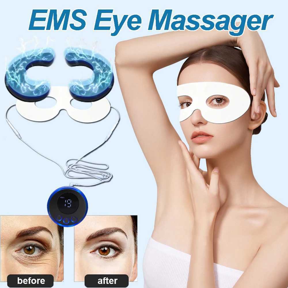 EMS eye massager for facial lifting and tightening wrinkle resistant eye lines microfluidic massage hydrotherapy skin care household appliances W24121