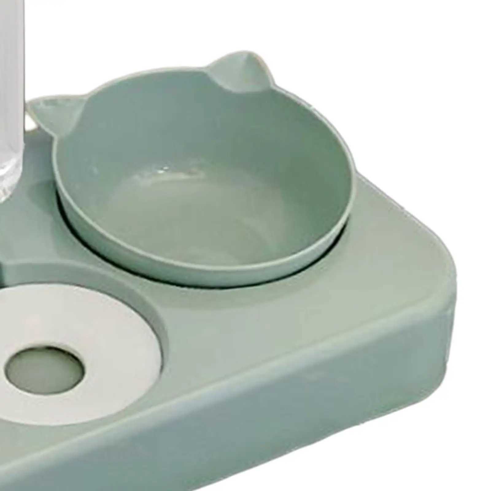 Cat Feeders 3 in 1 Dog Cat Bowls Water and Food Bowl Set for Rabbit Small or Medium Dogs z241213