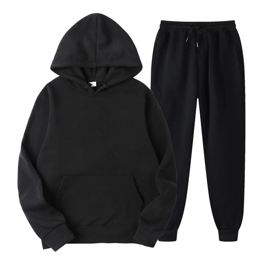 2024 Winter Mens Track and Field Clothing Set Long Sleeve PullingRunning 2piece Fitness Running 241211