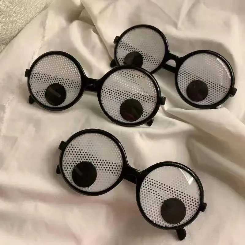 Sunglasses Funny Glasses Cosplay Halloween Costumes Accessory Eyeball Rolling Glasses Christmas Gifts H241213