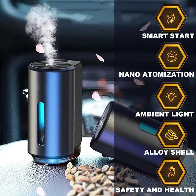Car Air ener Diffuser Smart Car Diffuser With Three Essential Oils Adjustable Modes Intelligent Car Aroma DeviceXJ241213