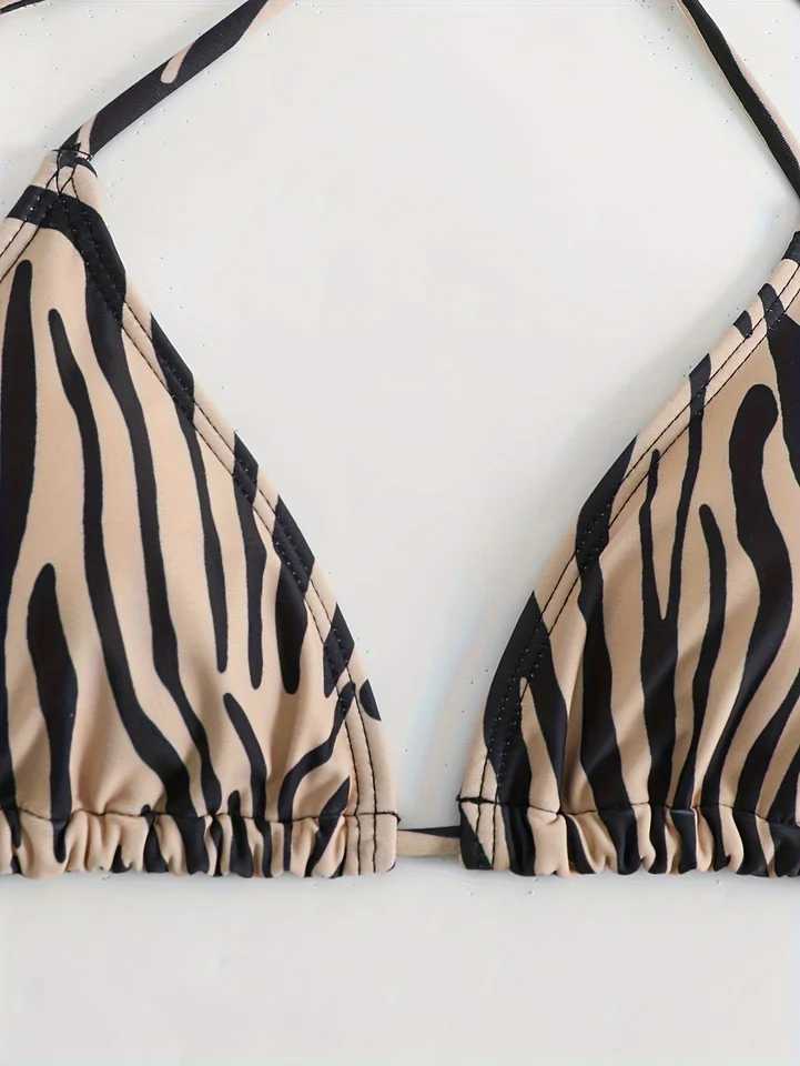 2024 Sexy Three Pieces Bikini Set Women Summer Bikini With Sarong Skirt Swimsuit Fa Swimwear opard Printed Bathing SuitsXJ241212