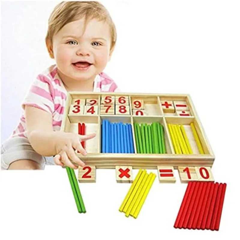 Infant Montessori Arithmetic Toy Children Learning Early Education Puzzle Tools Counting stick Parent-child Games Kids TMZXJ241212