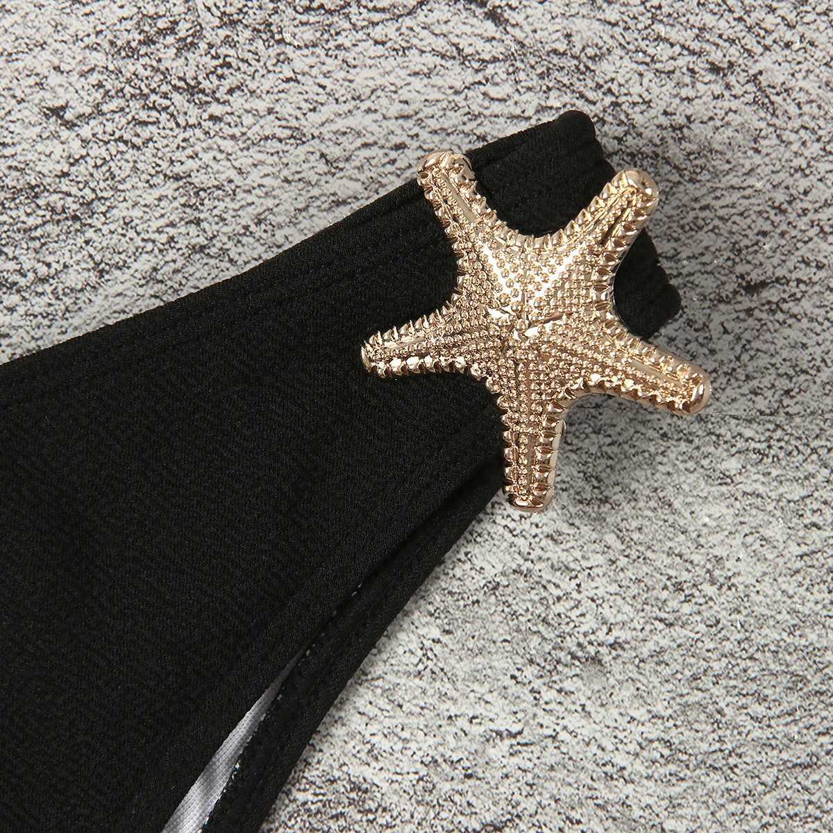 2024 Bikinis Push Up Women Swimsuits Sexy One Shoulder Swimwear Brazilian Bikini Set Thong Biquini Fa Starfish BeachwearXJ241212