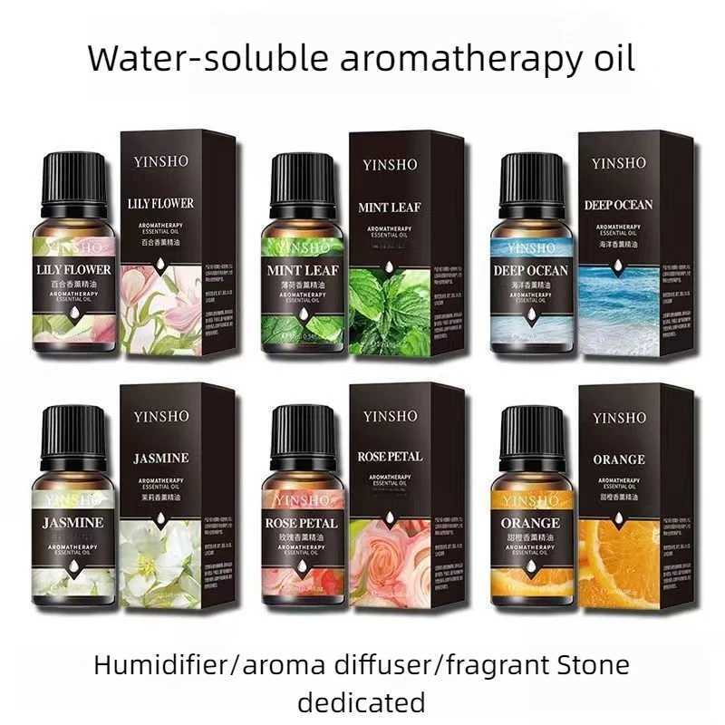 17 Flavors 10ml Essential Oils For Aroma Diffuser AirHumidifier Home Water-soluble Lavender Rose Eucalyptus White Peach OolongXJ241213