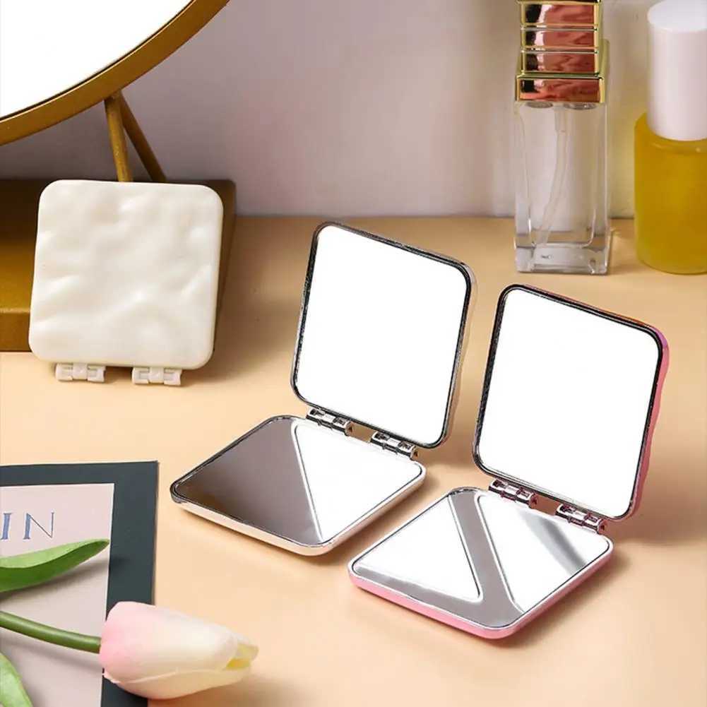 Small Mirror Practical Polished Rounded Edges Lady Double-sided Makeup Pocket Mirror Trip Supply Pocket Mirror Makeup MirrorXJ241213