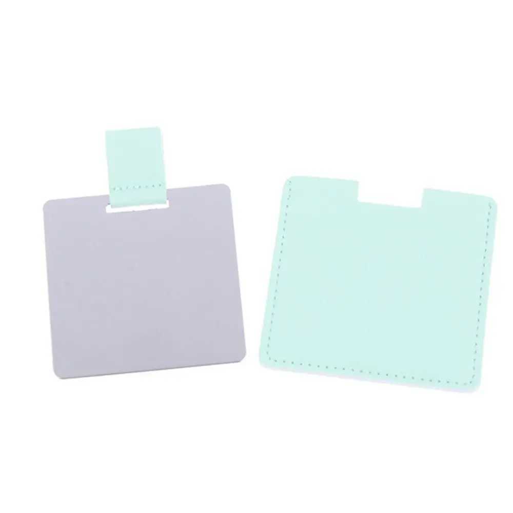 New High Quality Folding Unbreakable Makeup Mirrors Solid Color Handheld Vanity Mirror Pocket Mirror Cosmetic ToolsXJ241213