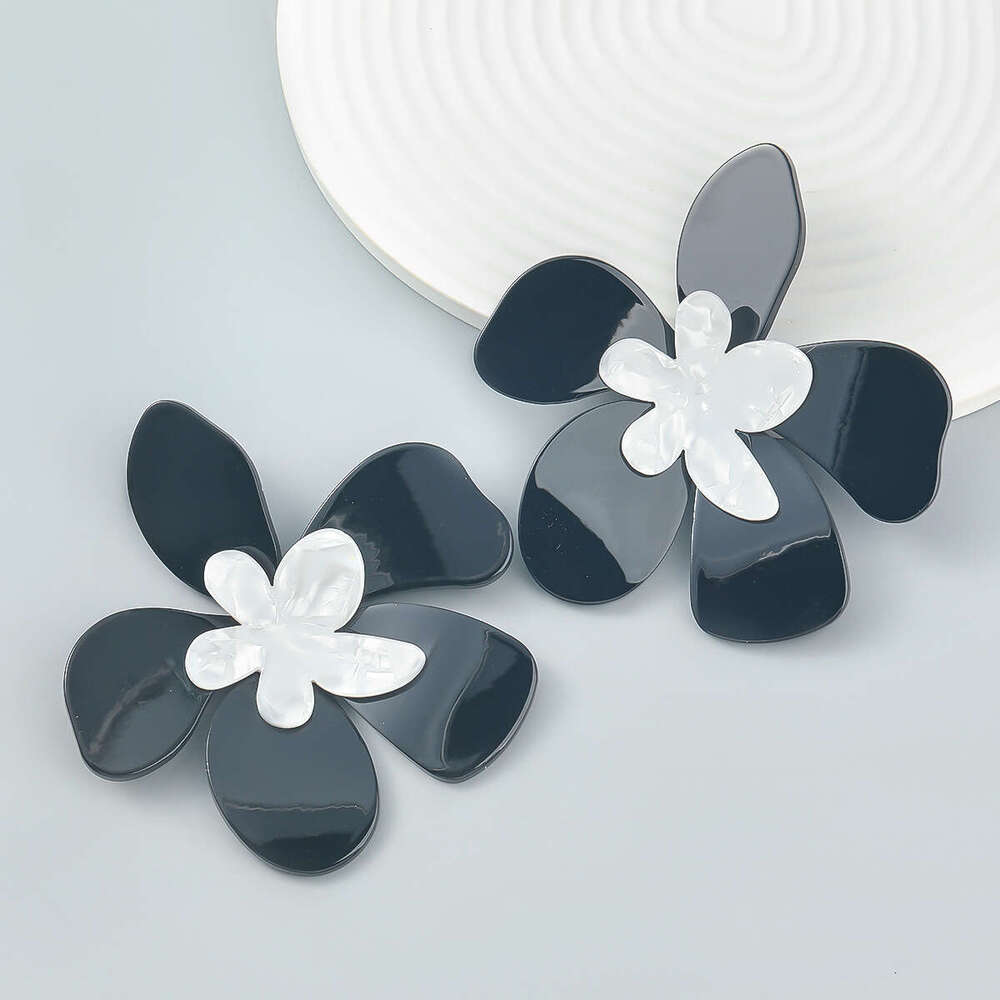 Ins Wind Internet Red Multi layer Acetic Acid Board for Elegant and Artistic Women wer Earrings