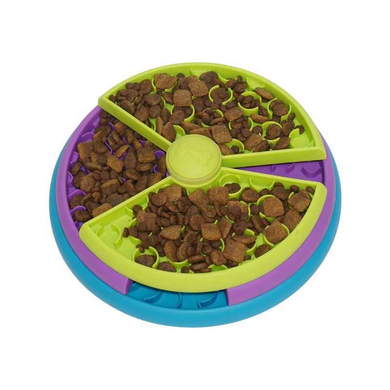 Dog Puzzle Toys Slow Feeder Interactive Increase Puppy IQ Food Dispenser Slowly Eating NonSlip Bowl Pet Cat Dogs Training Game X2412139