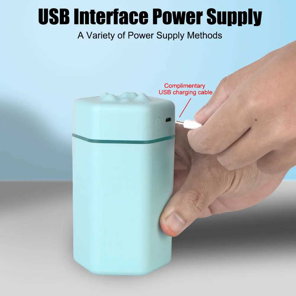 Electric Air Humidifier Mini Purifier Portable For Home Car Cool Mist Sprayer USB Aroma Diffuser with Colorful Night LightXJ241213