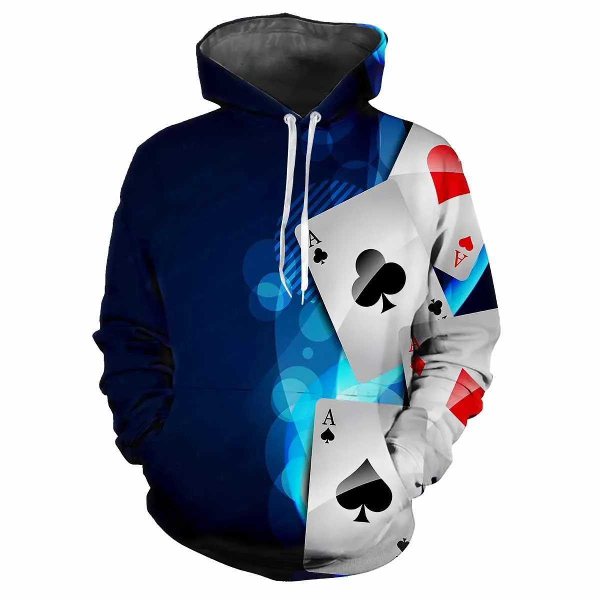 Spring Fall Hip Hop Hoodie Men 3D printed Fashion personality Street trend Fun loose comfortable jumper casual W241213