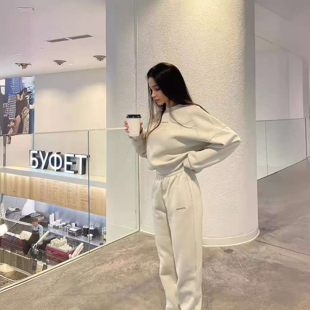 Fashion Women's Spring And Autumn Foreign Trade Hoodie Two-Piece Set Trendy Clothing Fashion Casual Temperament