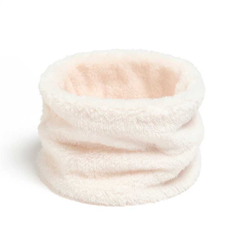Scarves Wraps Cashmere Warm Collor Ring Winter Scarf Solid Plush Thick Outdoor Sports Men Women Children Neckerchief Full Face Mask Muffler H241213