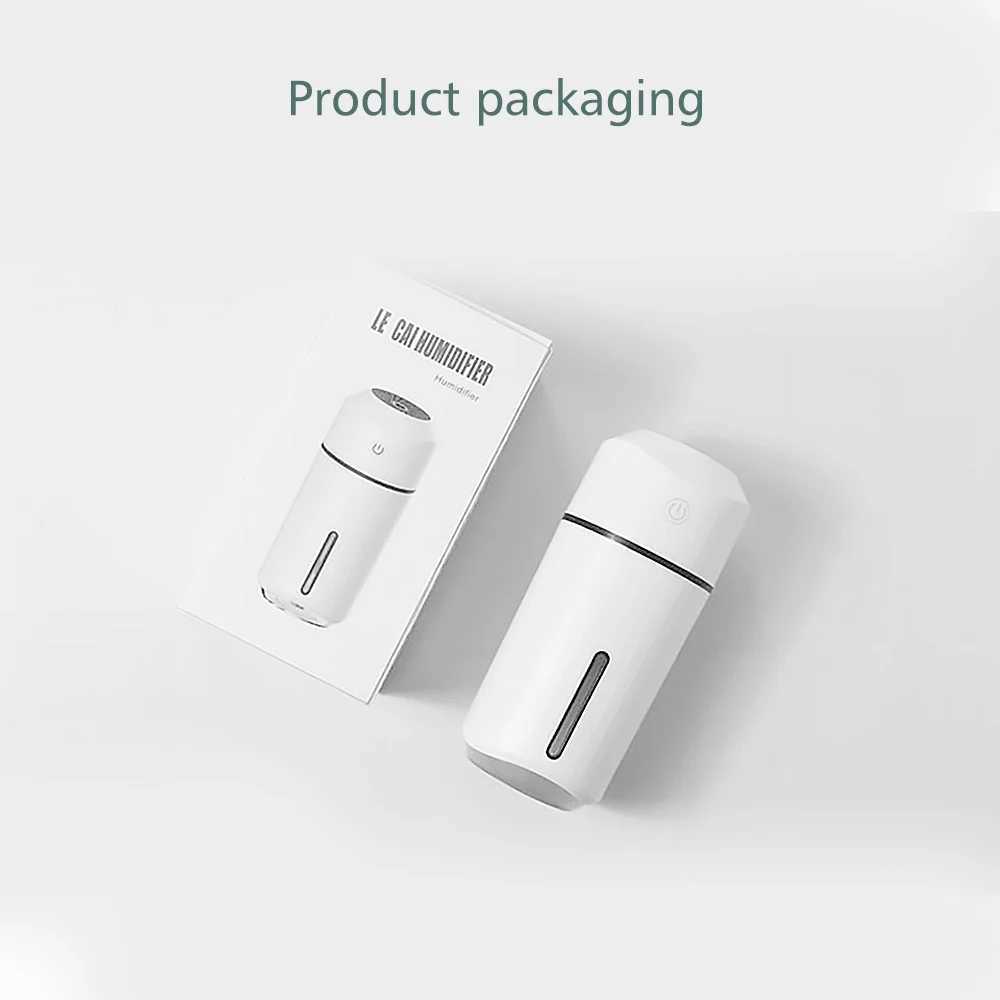 Portable Car Air Humidifier Auto Air Purifier Aromo with LED Light for Home Office Nano Spray USB Ultrasonic Mute Clean Air CareXJ241213