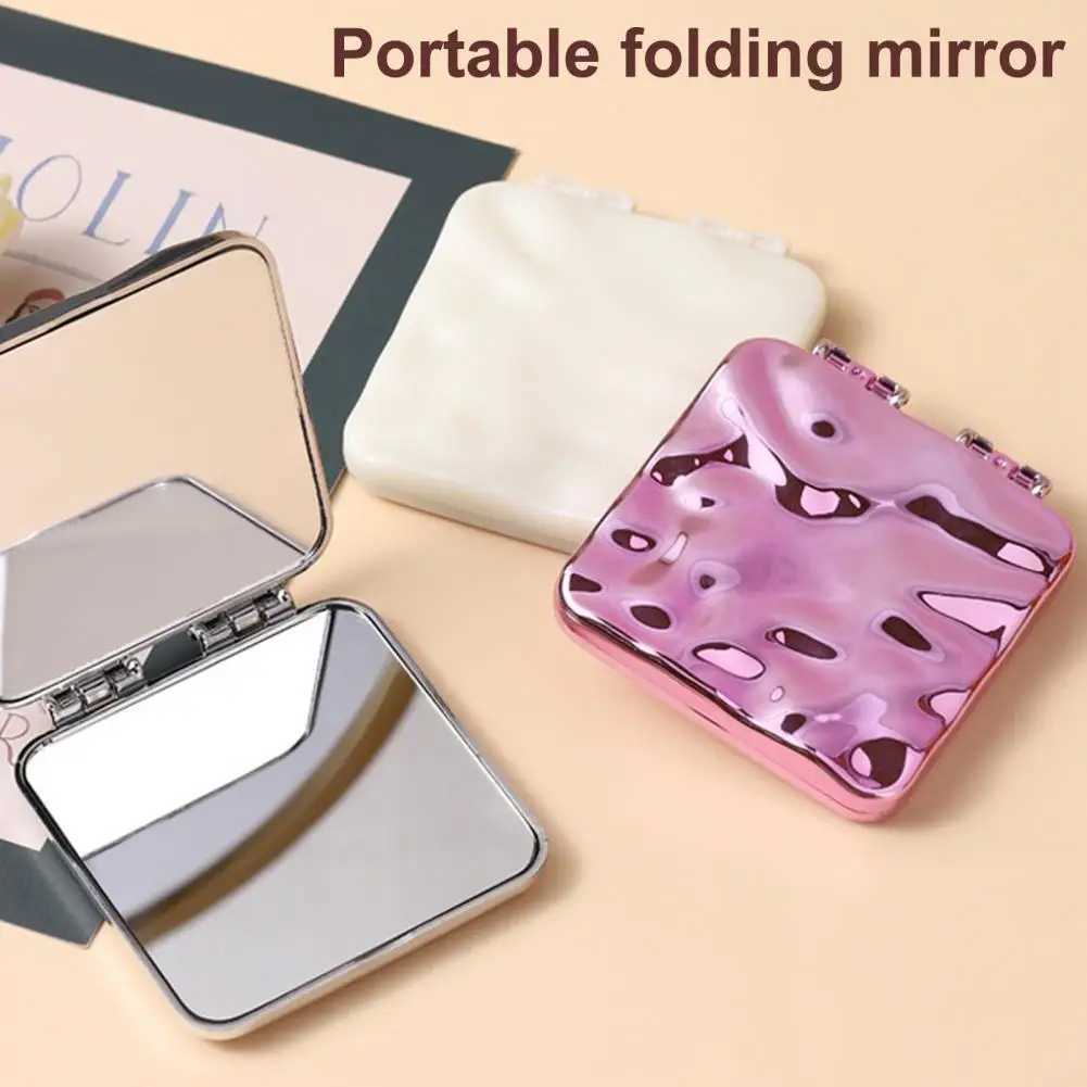 Small Mirror Practical Polished Rounded Edges Lady Double-sided Makeup Pocket Mirror Trip Supply Pocket Mirror Makeup MirrorXJ241213