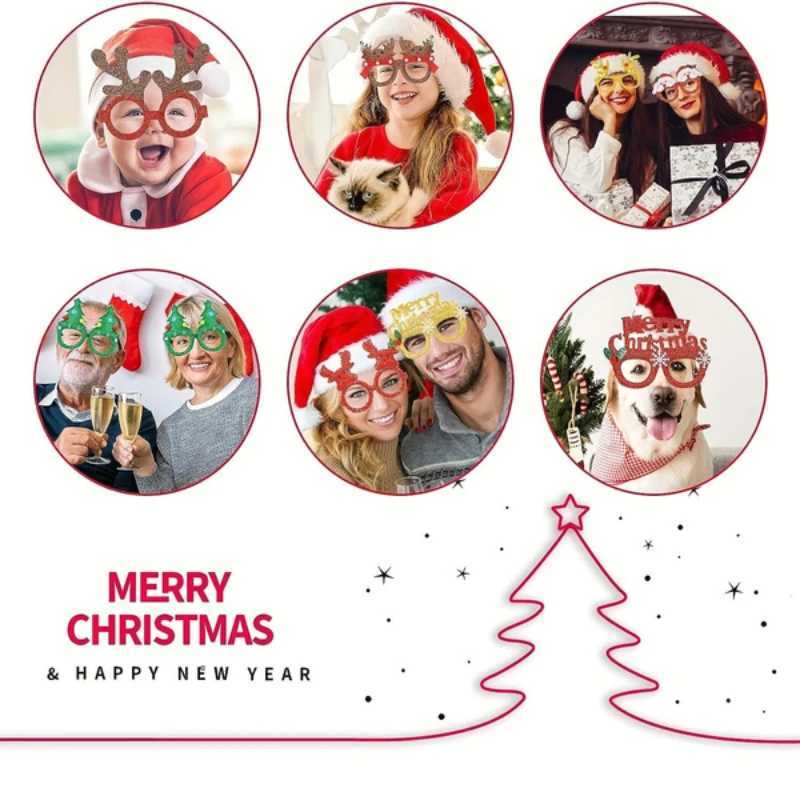 Sunglasses Christmas Glasses Party Glasses Christmas Novelty Glasses Party Accessories Fun Glasses Christmas Decorations Holiday Gifts H241213