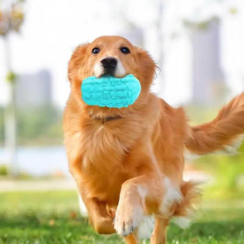 Dog food dispenser toy bitter gout shape interactive puzzle ball dog chew toy cannot be destroyed rubber slow feeder hard puzzle X241213