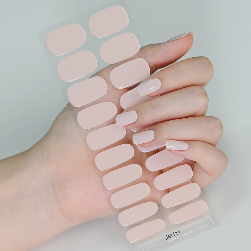 Gradual semi curing gel nail packaging 3D adhesive nail charm packaging durable sticker pressing on the nail DIY handle UV lamp needs 241205