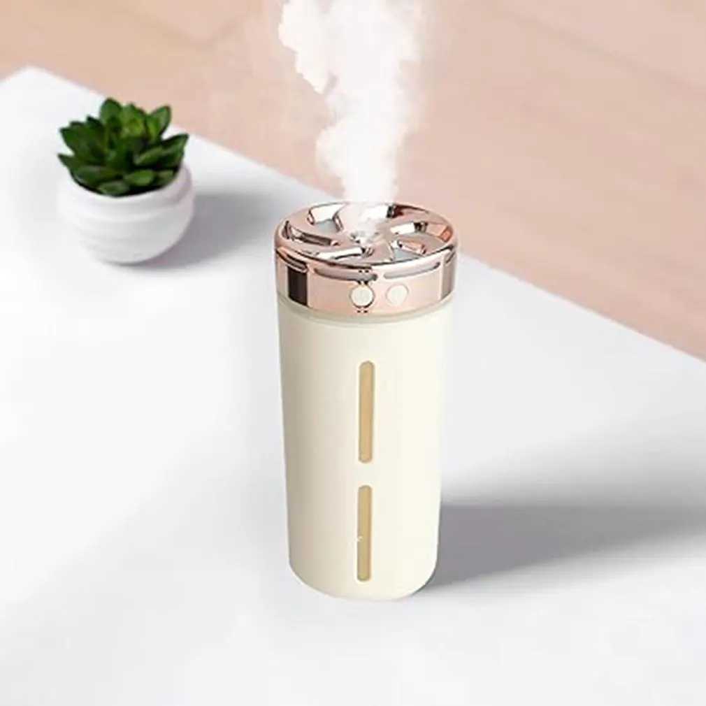 Portable 300ml Rechargeable Car Humidifier with Colorful LED Night Light USB Plug-In and Aroma Diffuser for Home OfficeXJ241213