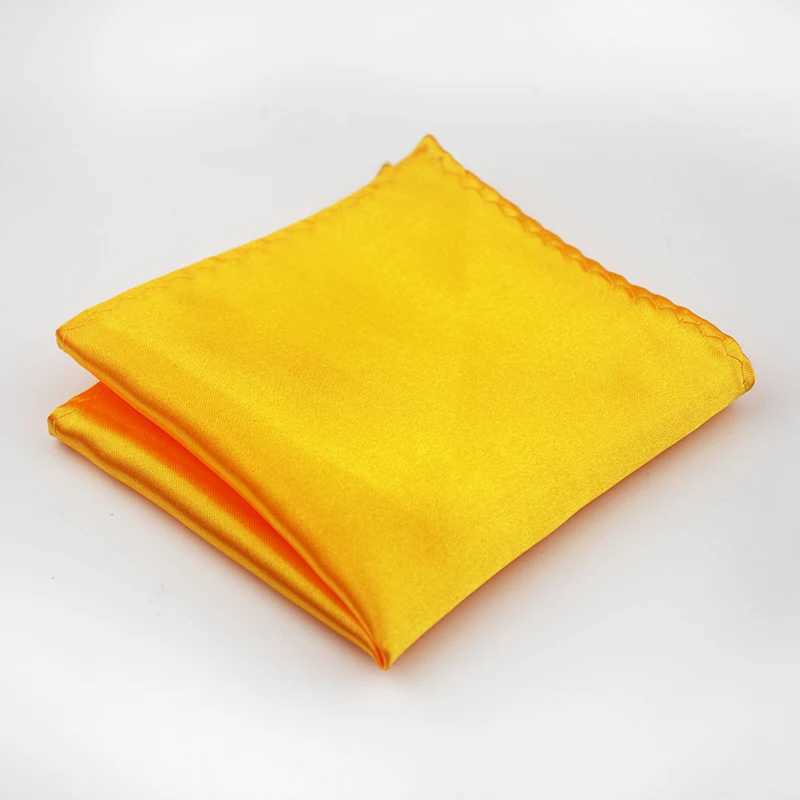 22CM Classic Mens Pocket Square Color Solid White Handle Korean Dress Chest Pocket Towel British Hanky Fashion W241213