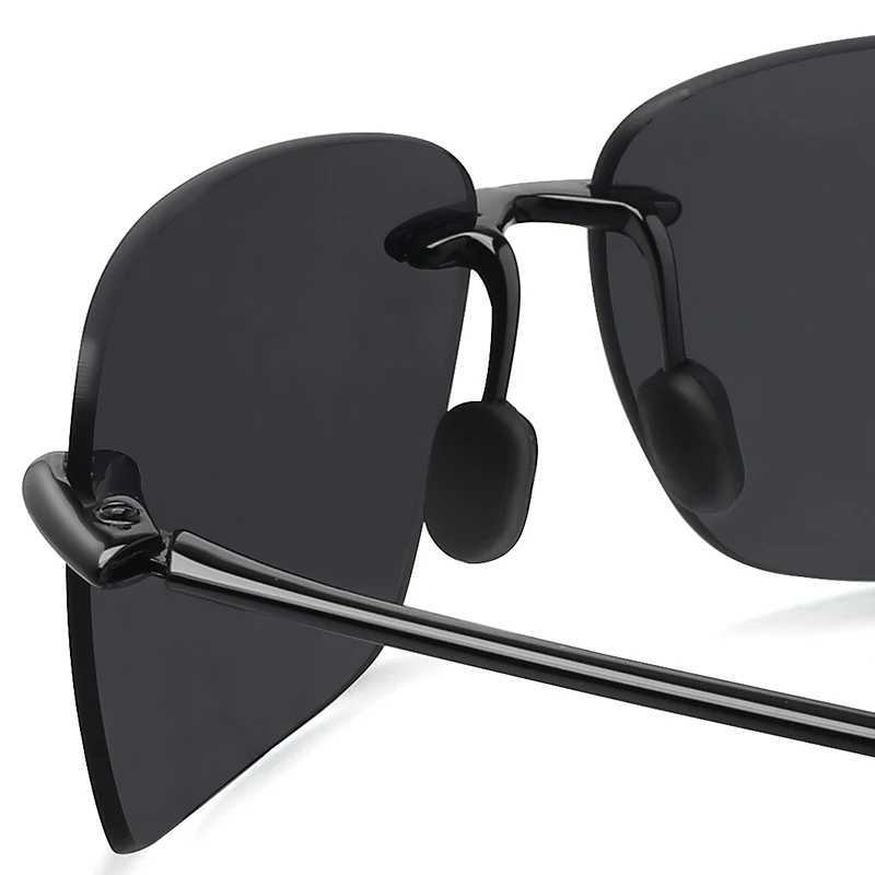 Classic Sports Rimless Sunglasses Men Women Male Driving Golf Rectangle Ultralight Frame Sun Glasses UV400 De SolX241213
