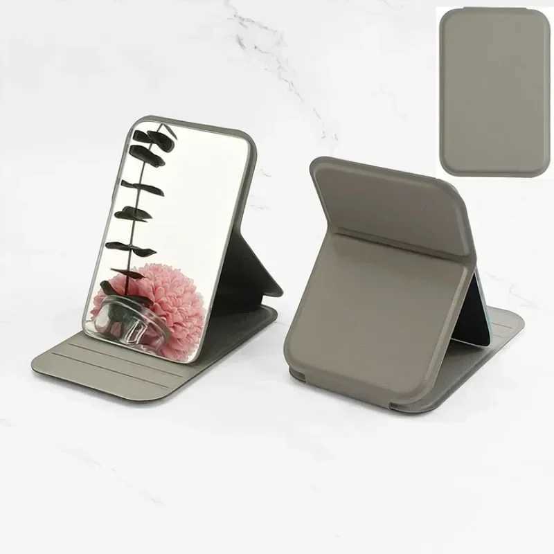 Pocket Rectangle Makeup Folding Mirrors Ultra-thin Folding Make Up Mirror Personalised Portable Compact Cosmetic MirrorXJ241213