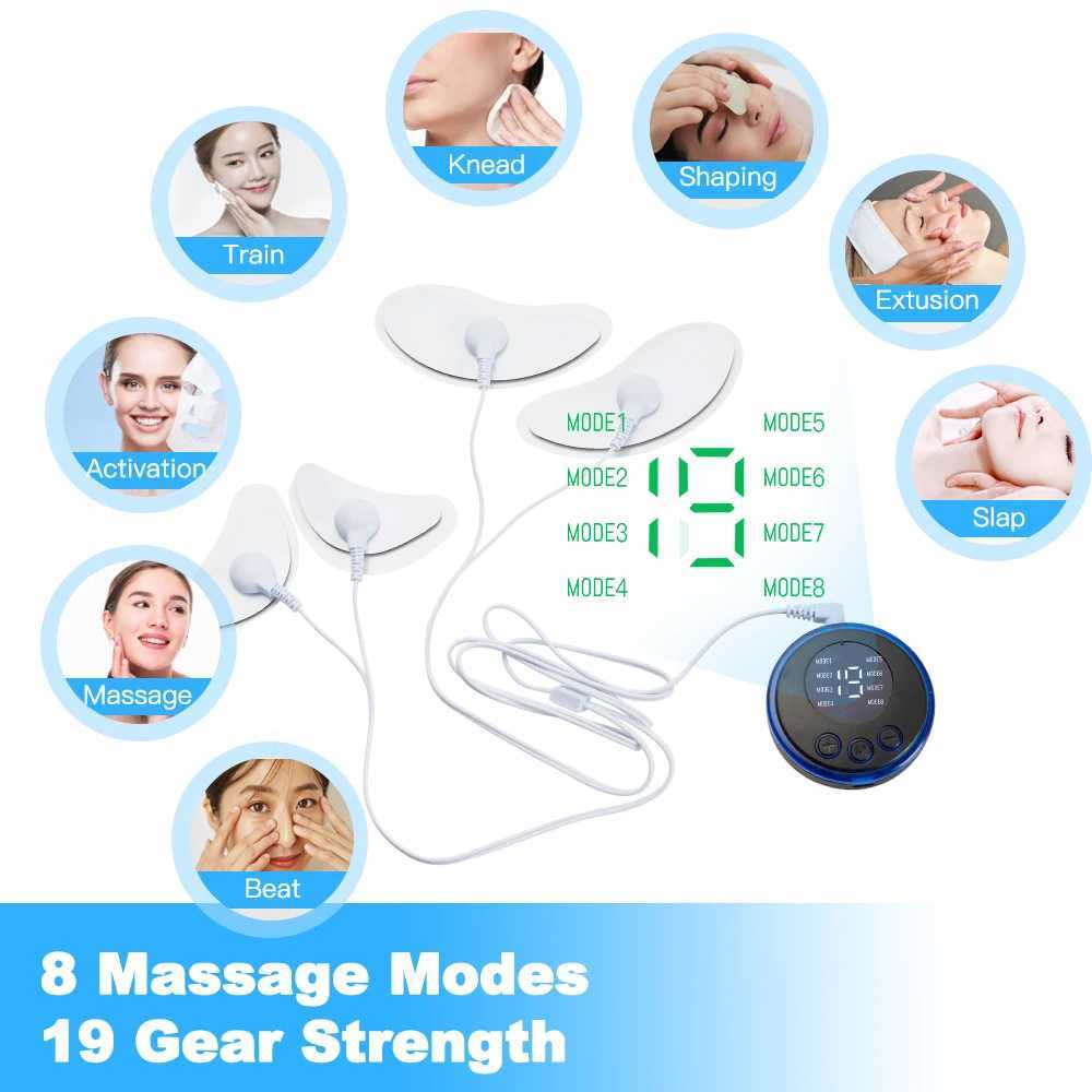 Microcurrent Eye Beauty Device Eyes Massage Skin Care EMS Facial Enhancement Anti Wrinkle Facial Neck Anti Dark Circles Remove Wrinkles W241213
