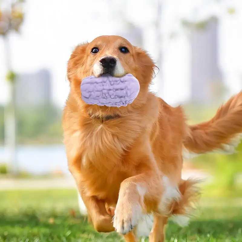 Dog food dispenser toy bitter gout shape interactive puzzle ball dog chew toy cannot be destroyed rubber slow feeder hard puzzle X241213