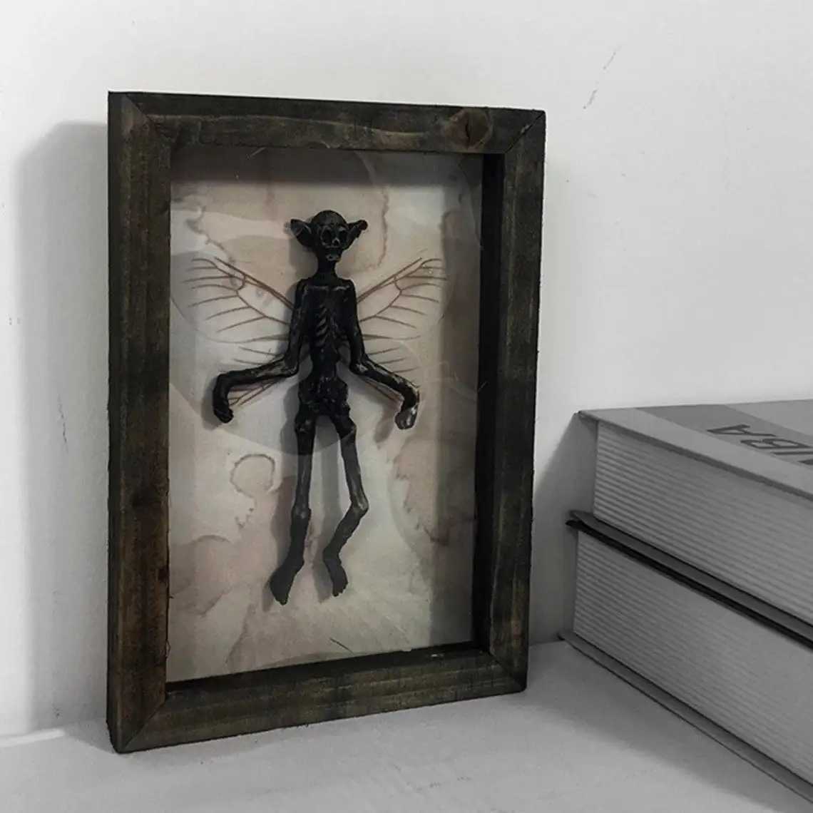 Gothic he decor mmified fairy Fairy skeleton Witchy decor Fairy specimen Statue Picture Frames Display Painting 2023 Y241212