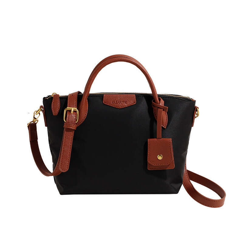 New Korean Style Trendy Tote Niche Fashion, High-End Feel, Nylon Fabric Lightweight Shoulder Crossbody Bag, Fashionable Quality, Classic