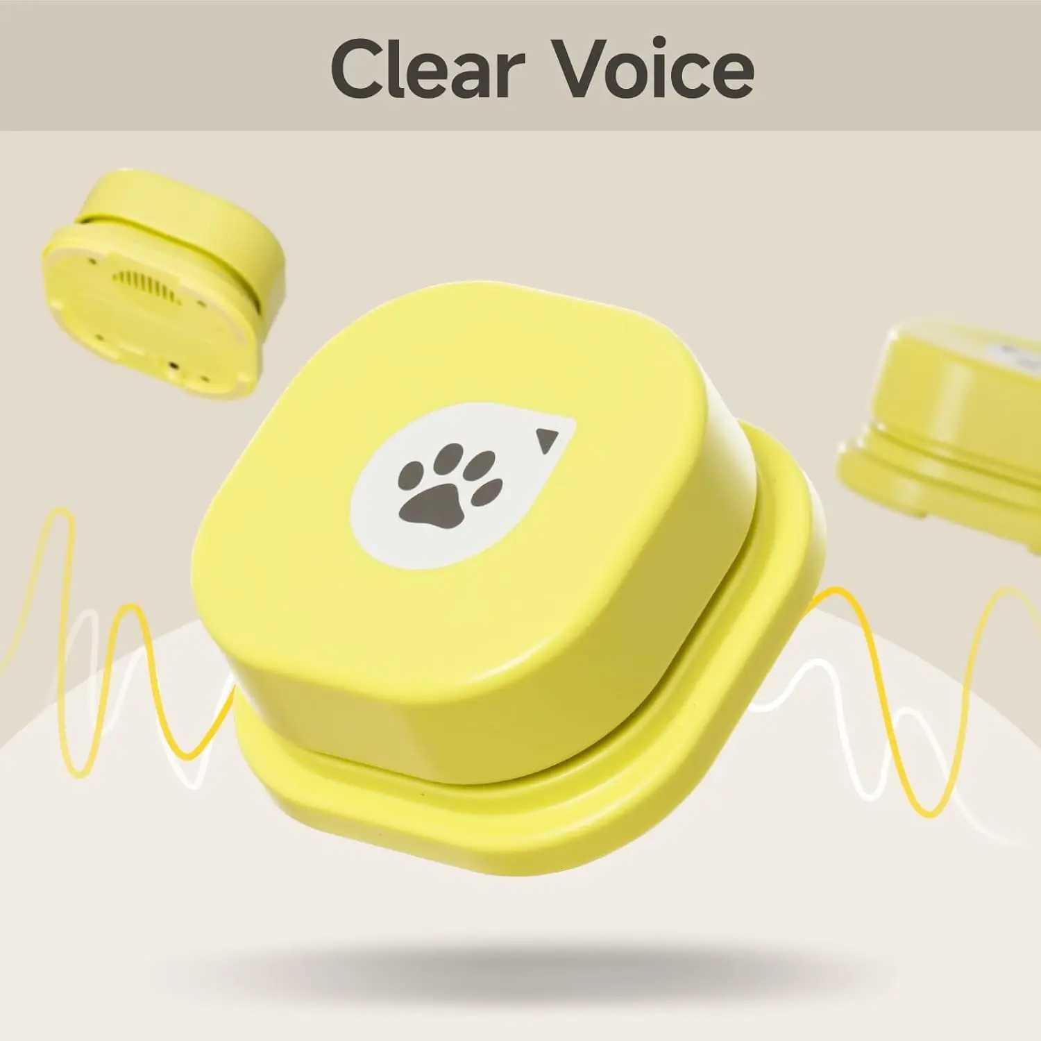Friendly Dog Buttons for Communication Dog Training Speaking Buttons Dog Clicker with Mat Stickers 9Packs-Rubber Mat X241213