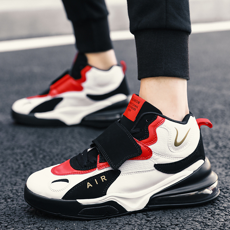 spring autumn black and white panda color men's high-top shock absorption designer sports size 37-45 non-slip shoes