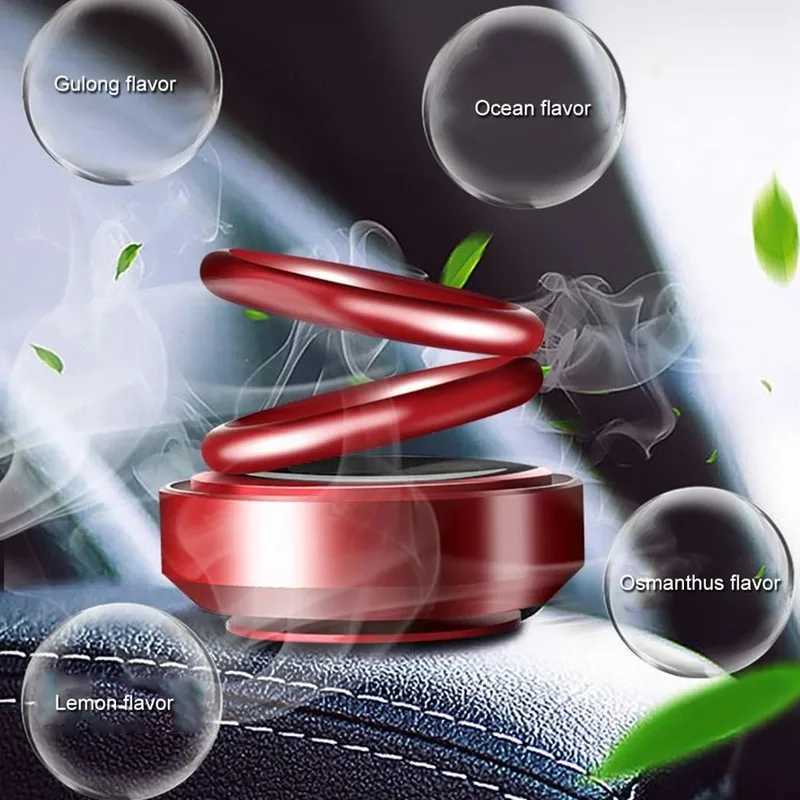 Portable Kinetic Energy Mini Heater Car Air ener Double Ring Rotating Solar Air Purifier Perfume Aroma ManeXJ241213