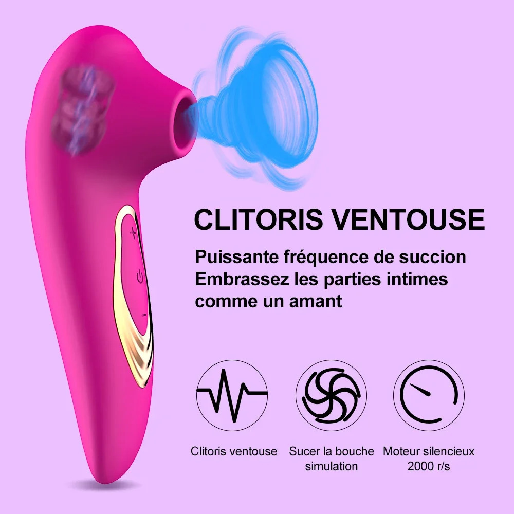 Adult Products Sucker Vibrator Female Clitoris Sucking Clit Oral Vacuum Stimulator Nipple Vagina Sex Toys for Women Masturbator 241213