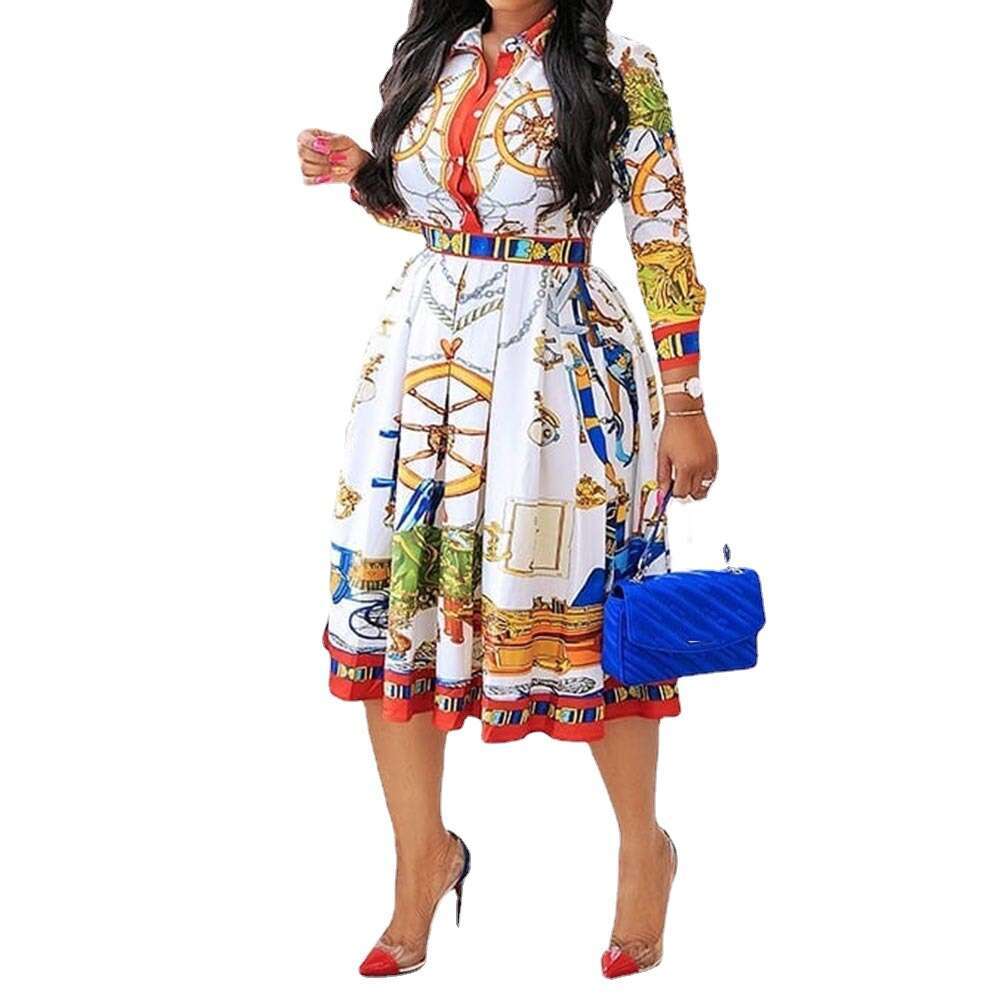 Flip Collar High Waisted A-E Dress, Fashionable Quality, Classic