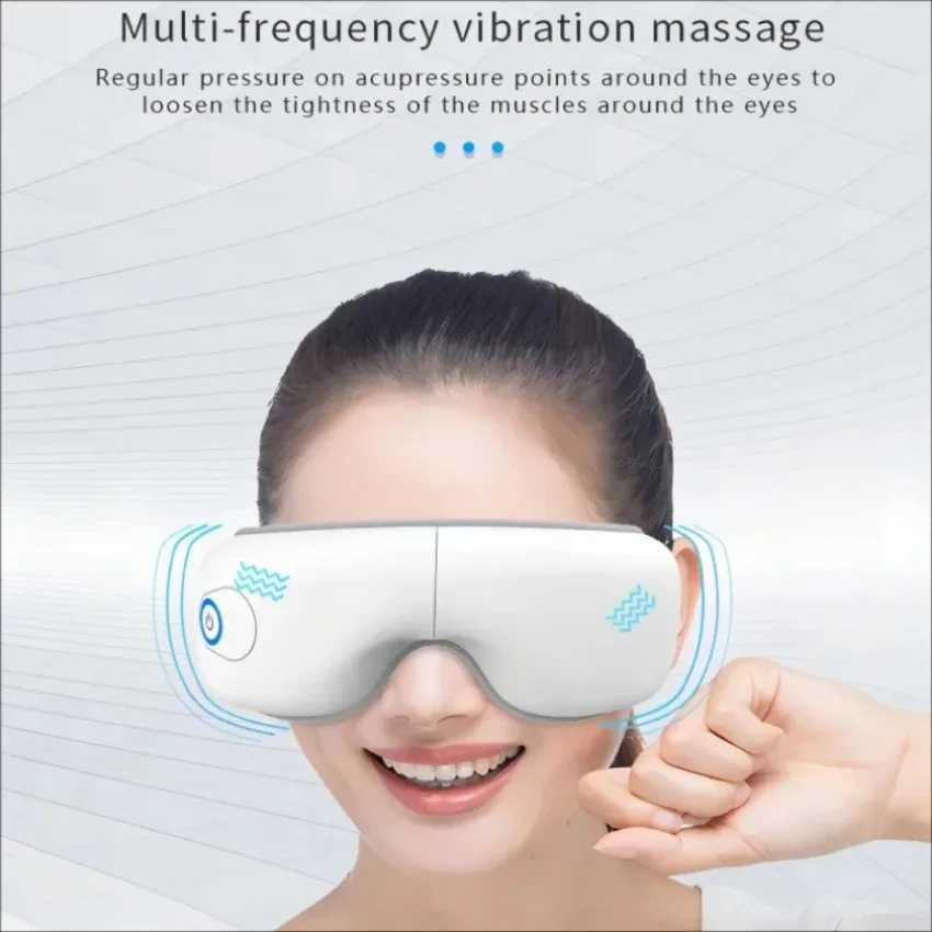 4D Intelligent Airbag Eye Massager Thermal Compression Vibration Eye Care Instrument Bluetooth Eye Massage Glasses Fatigue Bag and Wrinkles W241213