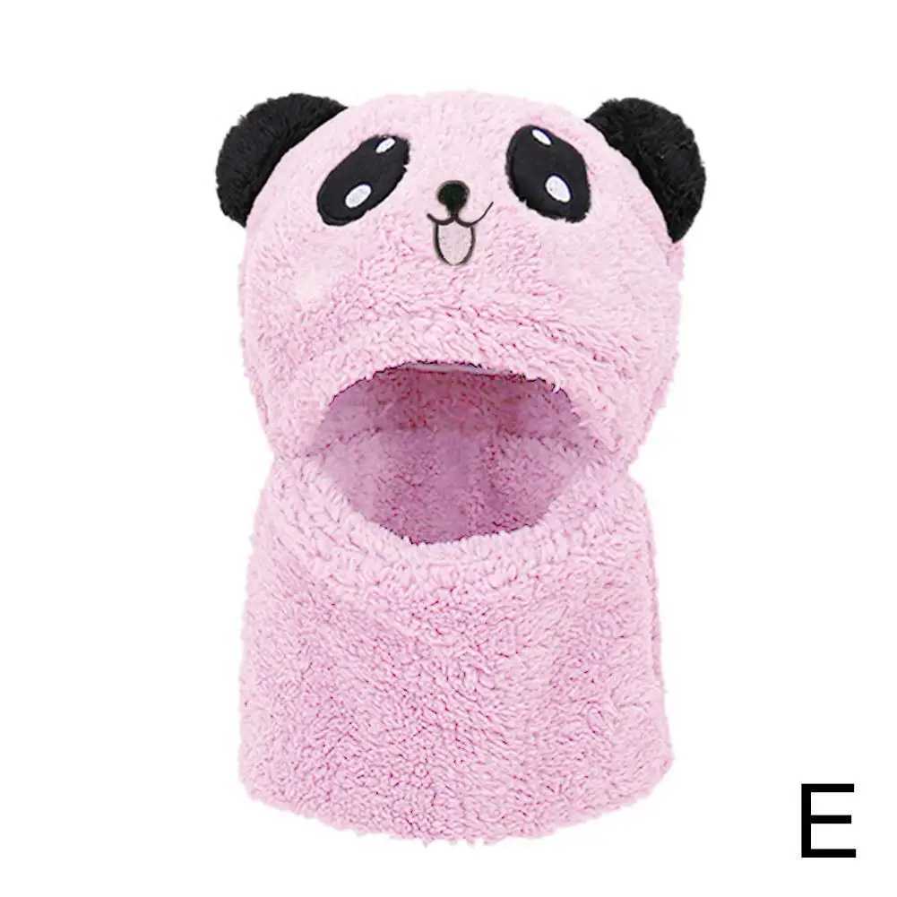 Children Double Layer Scarf Hat Autumn And Winter Cute Warm Hat For Children Windproof Face Covering Ear J2a6XJ241213