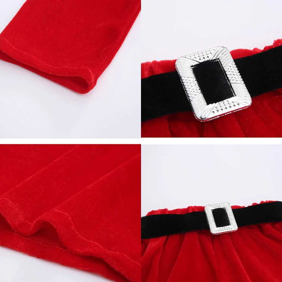 Baby girl boy Christmas costume childrens New Year costume set childrens long sleeved wool top Flare Pants hat Christmas set W241213