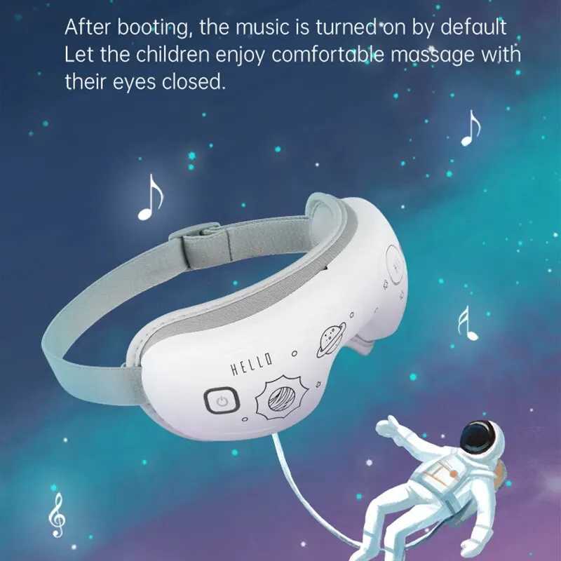 Smart Eye Massager Constant Temperature Hot Pressing Vibration Press Relieves Fatigue Graffiti Appearance Childrens Gift W241213