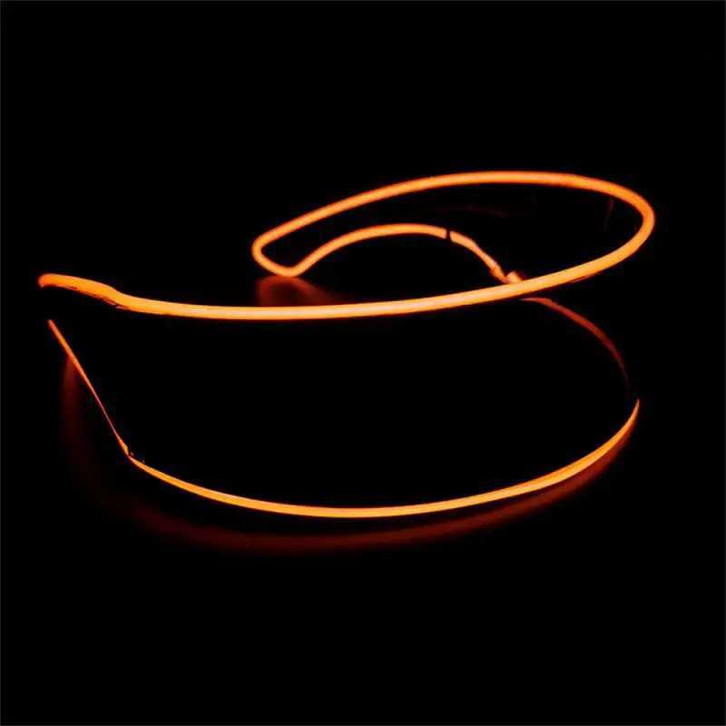 Sunglasses Luminous LED Glasses Dance Glowing Props Neon Goggle Decorative EL Wire Glasses For Rave Music Performance Festival Supplies H241213