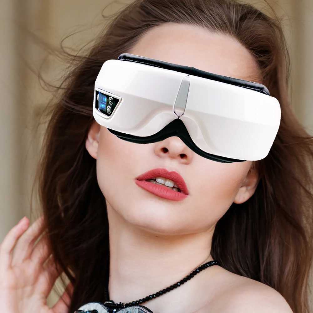 6D Smart Vibration Eye Massager Hot Airbag Compress Bluetooth Music Eye Care Instrument Eye Massage Sleep Mask Eye Relax Fatigue W241213