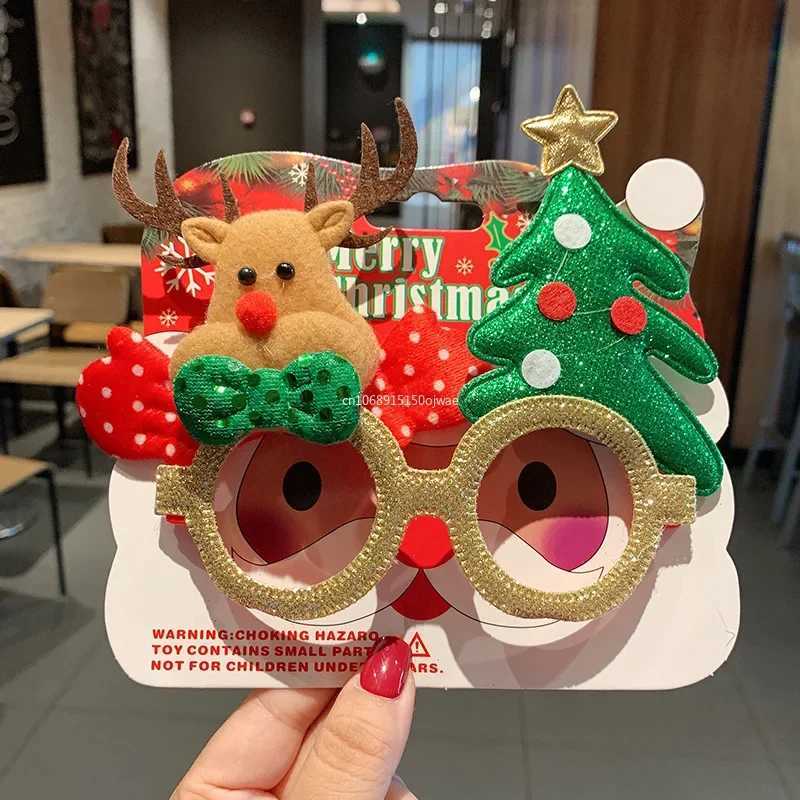 Sunglasses 1pcs Christmas Glasses Santa Claus Snowman Elk Xmas Tree Glasses DIY Photo Props Kids Gifts Happy New Year 2025 Party Decoration H241213