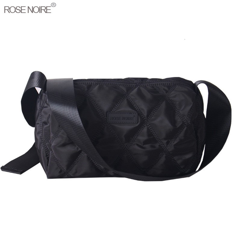 Straight Nylon Bag For Casual Women's Diamond Grid Small Elephant Style Single Versatile Crossbody Shoulder Bag, Trendy