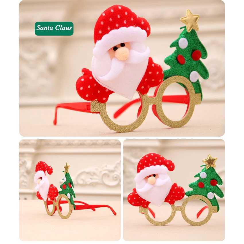 Sunglasses New Glasses Cartoon Antlers Elderly Christmas Childrens Festival Creative Gifts Toys Small Gifts Christmas Favors Party Decorat H241213