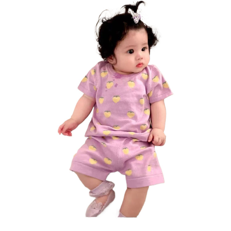Lightweight Baby Tops and Pants Set - Ideal for Warm Weather in Spring and Summer