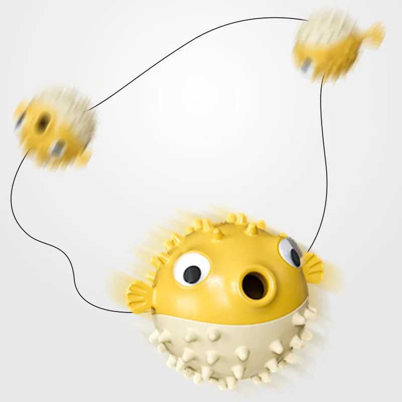Dog Toys Elastic TPR Bite-resistant Dogs Leaking Food Puzzle Toys Funny Puppy Teeth Cleaning Interactive Ball Toy Dog Supplies X241213