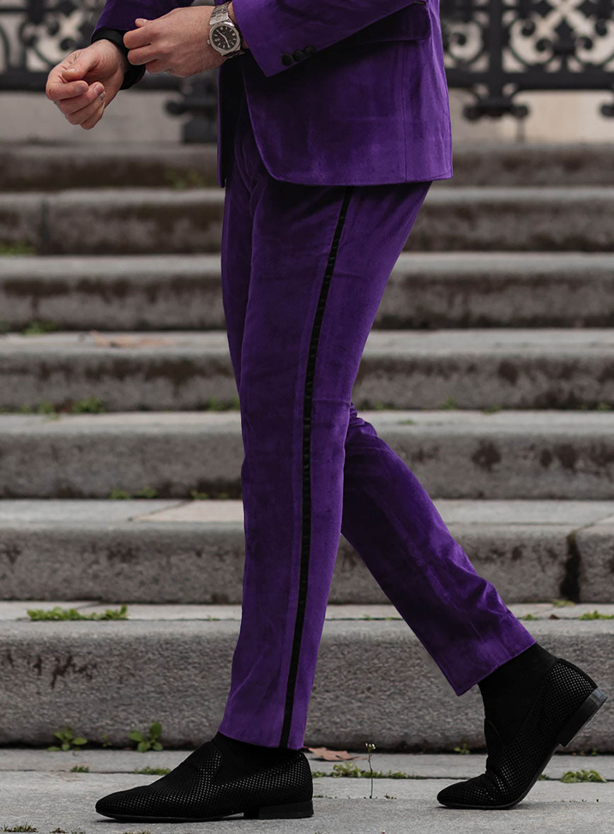 Simple Men Suits 2 Piece Set Coat Pants Peaked Lapel Wedding Tuxedos Single Breasted Fashion Groom Tuxedo suit Customized