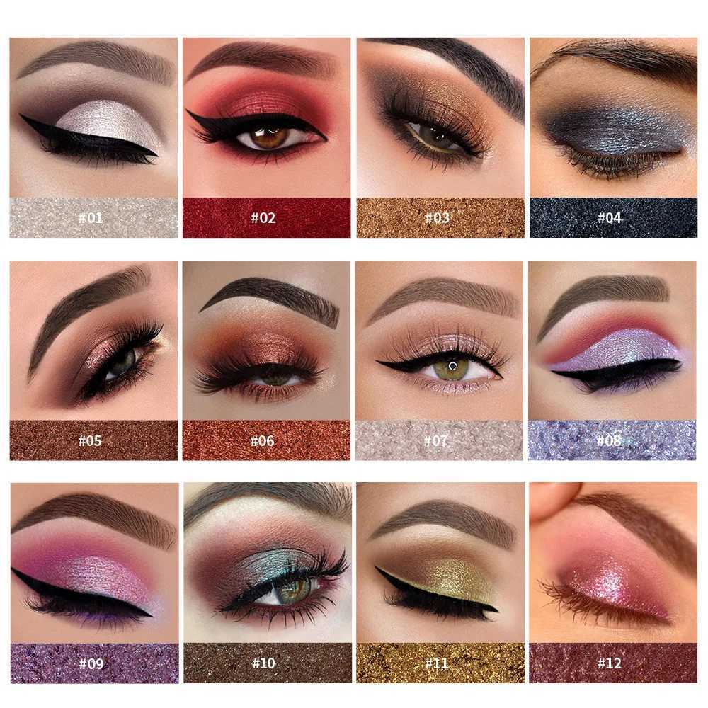 Monochrome Glitter Eyeshadow 2 Colors Natural Potatoes Texture Pearlescent Long Lasting Diamond Shiny Eye Makeup Cosmetics W241213