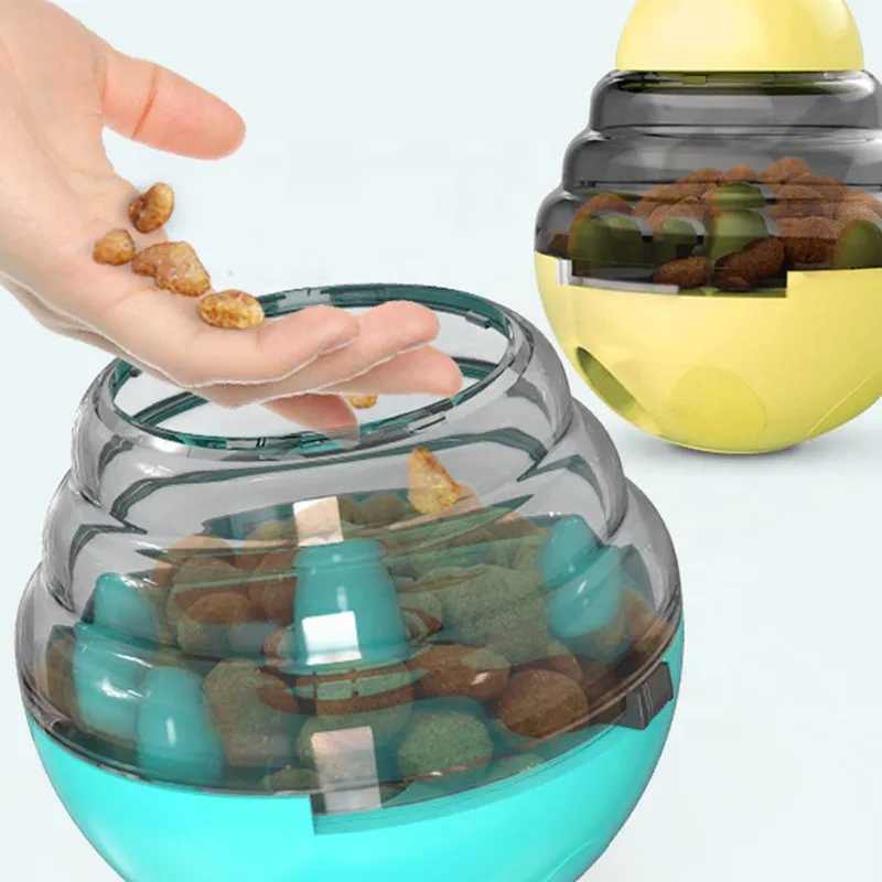 Customized hot selling pet toy drum slow food feeder dog interactive puzzle therapy interactive leak food ball toy X241213