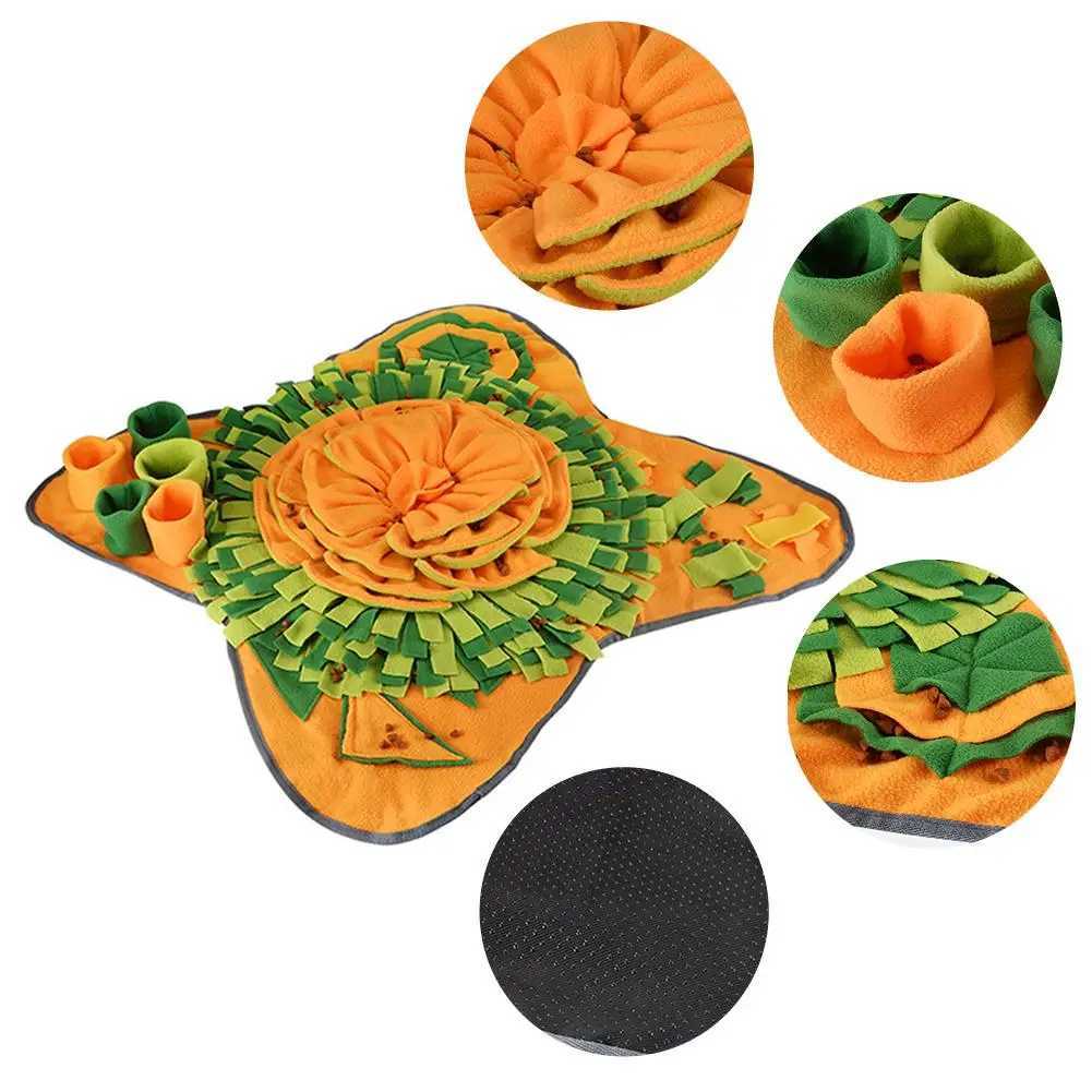 Pet dog olfactory pad puzzle toy pet snack feeding pad boring interactive game training blanket olfactory feeding training pad X241213